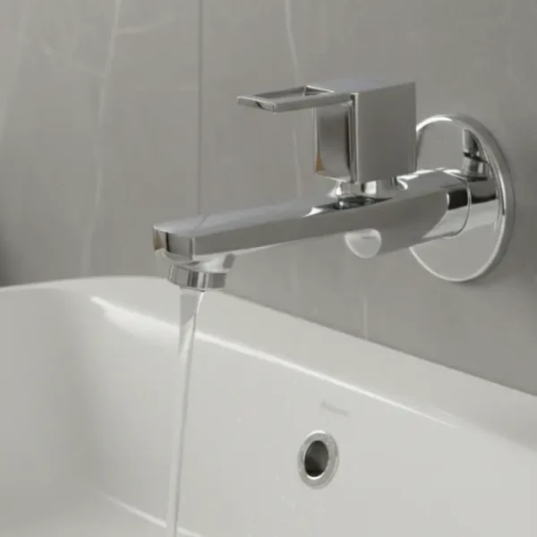 Cube Long Body Tap - By Ramya Sanitaryware