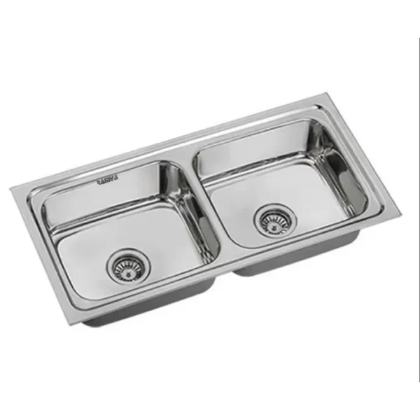 Ramya Max Double Bowl Kitchen Sink  "37 X 18 X 8"