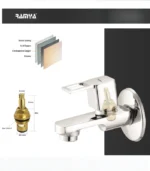 Cube Bib Cock Tap - By Ramya Sanitaryware - Image 3