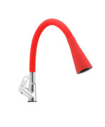 Ramya ornamix Smart Flexible Swan Neck Red (With 360 Degree Flexible Silicon Hose & Dual Flow Pattern) Cold Water Tap Pillar Tap Faucet - Image 5