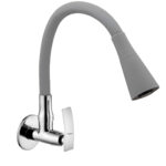 Ramya Leaf Smart Flexible Sink Tap Grey 360 degree swivel spout For Kitchen Sink Wash Basin Pillar Tap Faucet