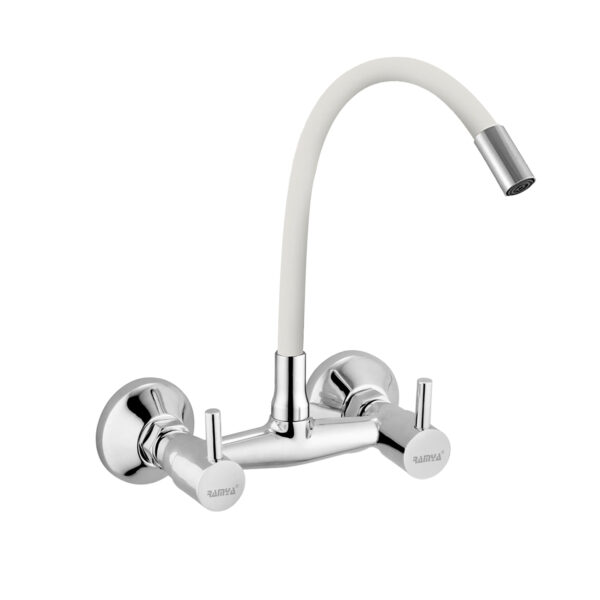 Dove Flexible Sink Mixer White
