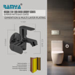 Ocean  Bib Cock 2 way Black - Image 2