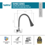 Rambo Smart Flexible Sink Cock Grey - Image 2