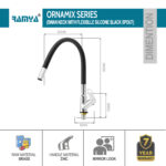 Ornamix Flexible Swan Neck Black - Image 2