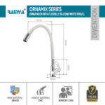Ornamix Flexible Swan Neck White - Image 2