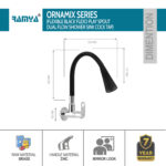Ornamix Smart Flexible Sink Cock Black - Image 2