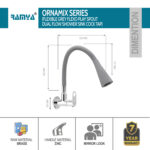 Ornamix Smart Flexible Sink Cock grey - Image 2