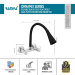 Ornamix Smart Flexible Sink mixer Black - Image 2