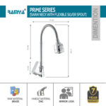 Prime Flexible Swan neck Silver - Image 2