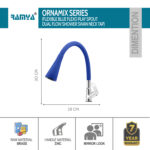 Ornamix Smart Flexible Swan Neck Blue - Image 2