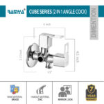 Cube Angle Cock 2 Way - Image 2