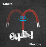 Leaf Flexible Sink Mixer Red - Image 2