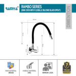 Rambo Flexible Sink Cock Black - Image 2