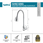 Rambo Flexible Swan Neck Silver - Image 3