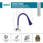 Rambo Smart Flexible Sink Cock Blue - Image 3