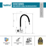 Dove Flexible Sink Cock Black - Image 2