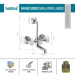 Rambo Wall Mixer With Band - Image 3