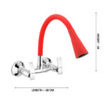 Leaf Smart Flexible Sink Mixer Red - Image 2