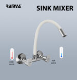 Metro Flexible Sink Mixer White - Image 5