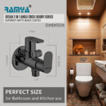 Ocean  Angle Cock 2 way Black - Image 2