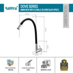 Dove Flexible Swan Neck Black - Image 2