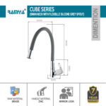 Cube Flexible Swan Neck Grey - Image 2