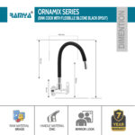 Ornamix Flexible Sink Cock Black - Image 2