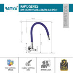Rapid Flexible Sink Cock Blue - Image 3