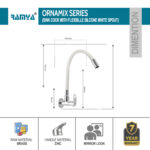 Ornamix Flexible Sink Cock White - Image 2