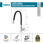 Rapid Flexible Swan Neck Black - Image 3