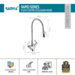 Rapid Smart Flexible Center Hole Mixer Silver - Image 3