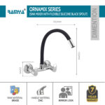 Ornamix Flexible Sink mixer Black - Image 3