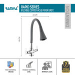 Rapid Smart Flexible Center Hole Mixer Grey - Image 3