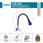 Cube Smart Flexible Sink Cock Blue - Image 5