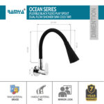Ocean Smart Flexible Sink Cock Black - Image 2