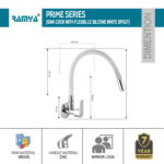 Prime Flexible Sink Cock White - Image 2