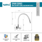 Spark Flexible Sink Cock White - Image 3