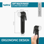 Black Star Health Faucet Set With 1 MTR Tube Wall Hook - Image 3