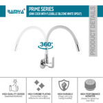 Prime Flexible Sink Cock White - Image 3