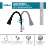 Ornamix Smart Flexible Swan Neck Black - Image 4