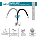 Rambo Flexible Sink Cock Black - Image 3