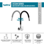 Ocean Flexible Sink Cock Black - Image 4