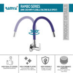 Rambo Flexible Sink Cock Blue - Image 2