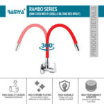 Rambo Flexible Sink Cock Red - Image 5