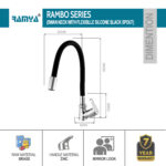 Rambo Flexible Swan Neck Black - Image 3