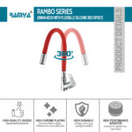 Rambo Flexible Swan Neck Red - Image 2
