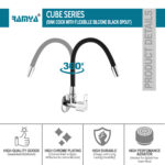 Cube Flexible Sink Cock Black - Image 3