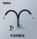 Metro Flexible Sink Mixer Black - Image 3