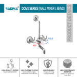 Dove Wall Mixer With Band - Image 3